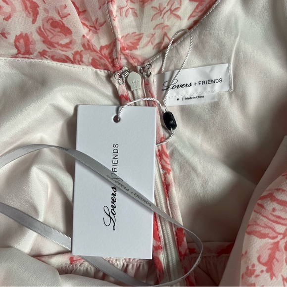 Lovers + Friends X Revolve  Midi Floral Off The Shoulder Dress Size Medium - Picture 14 of 15